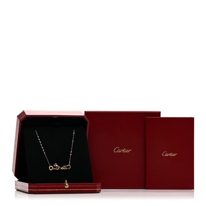 Cartier 18K Yellow Gold Diamond Tsavorite Black Lacquer Panthere De Cartier Necklace 5 of 5