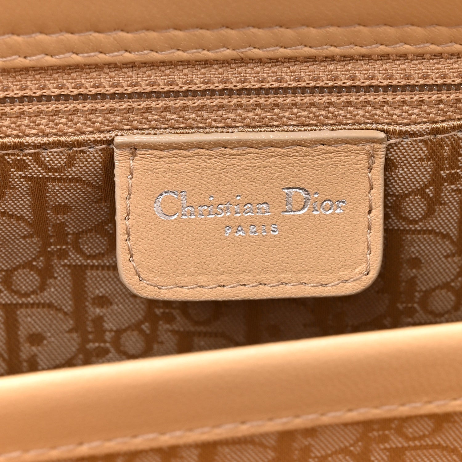 Christian Dior Lambskin Cannage Soft Lady Dior East West Beige 6 of 15