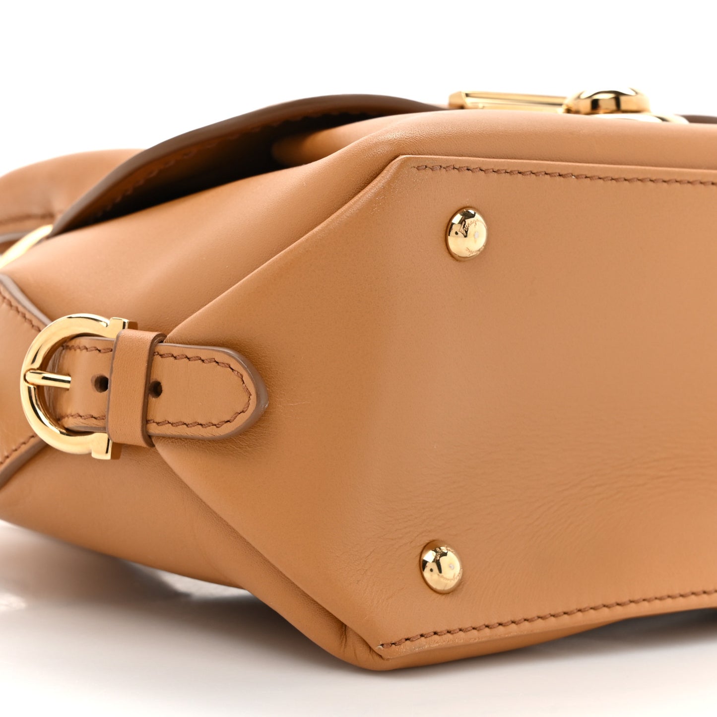 Calfskin Small Fiamma Bag Brown