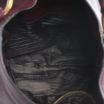 Prada Vitello Daino Hobo Amaranto 8 of 8