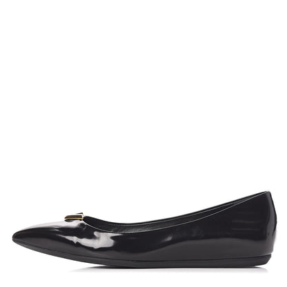 Louis Vuitton Glazed Calfskin Heartbreaker Ballerina Flats 37.5 Black 1 of 9