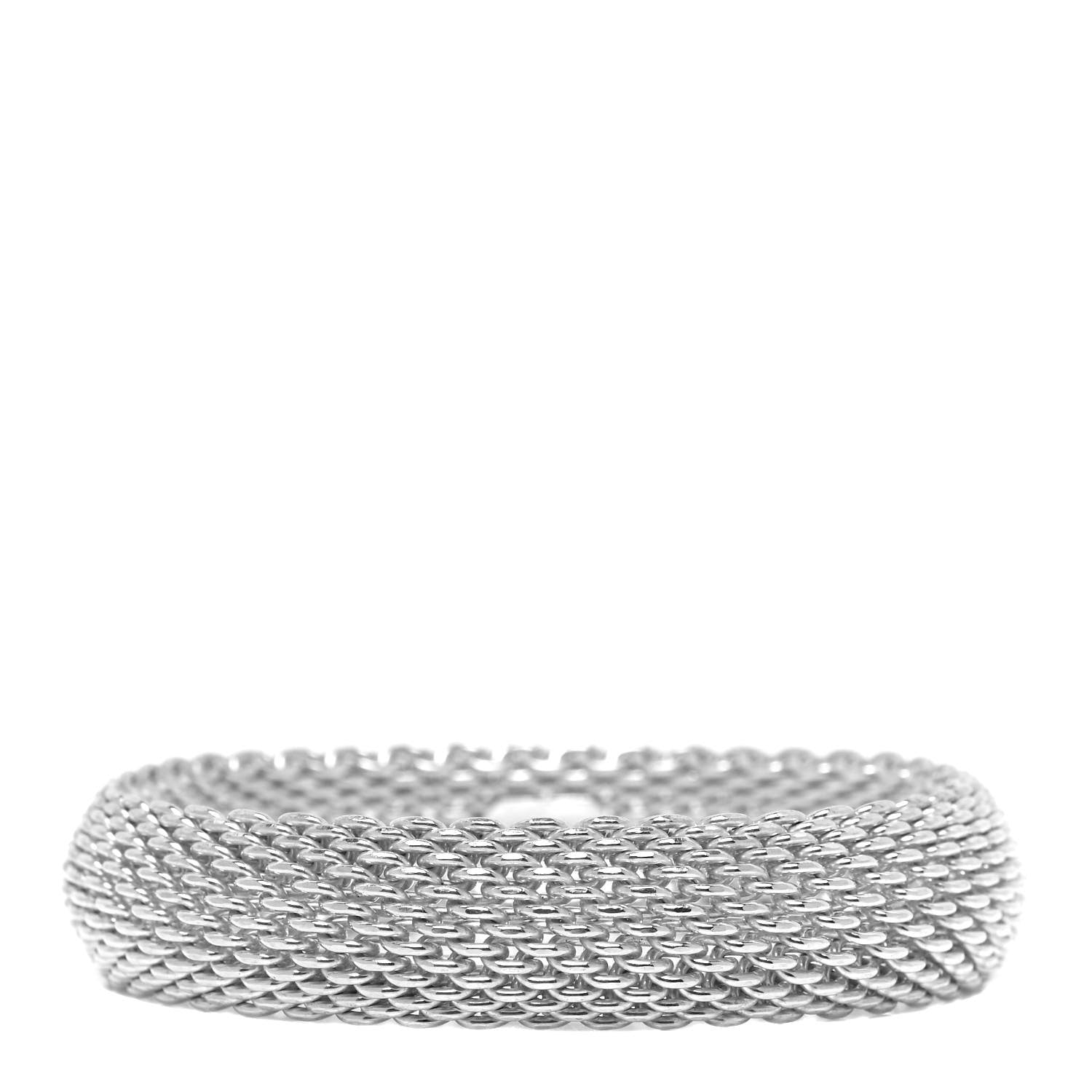 Tiffany Sterling Silver Somerset Mesh Bracelet 2 of 8