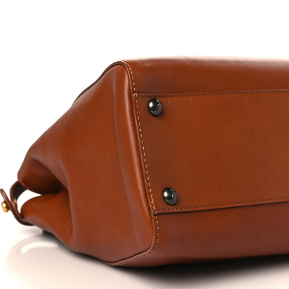 Fendi Vitello Suede Medium Peekaboo Iconic Satchel Cuoio Rame Moro 9 of 12