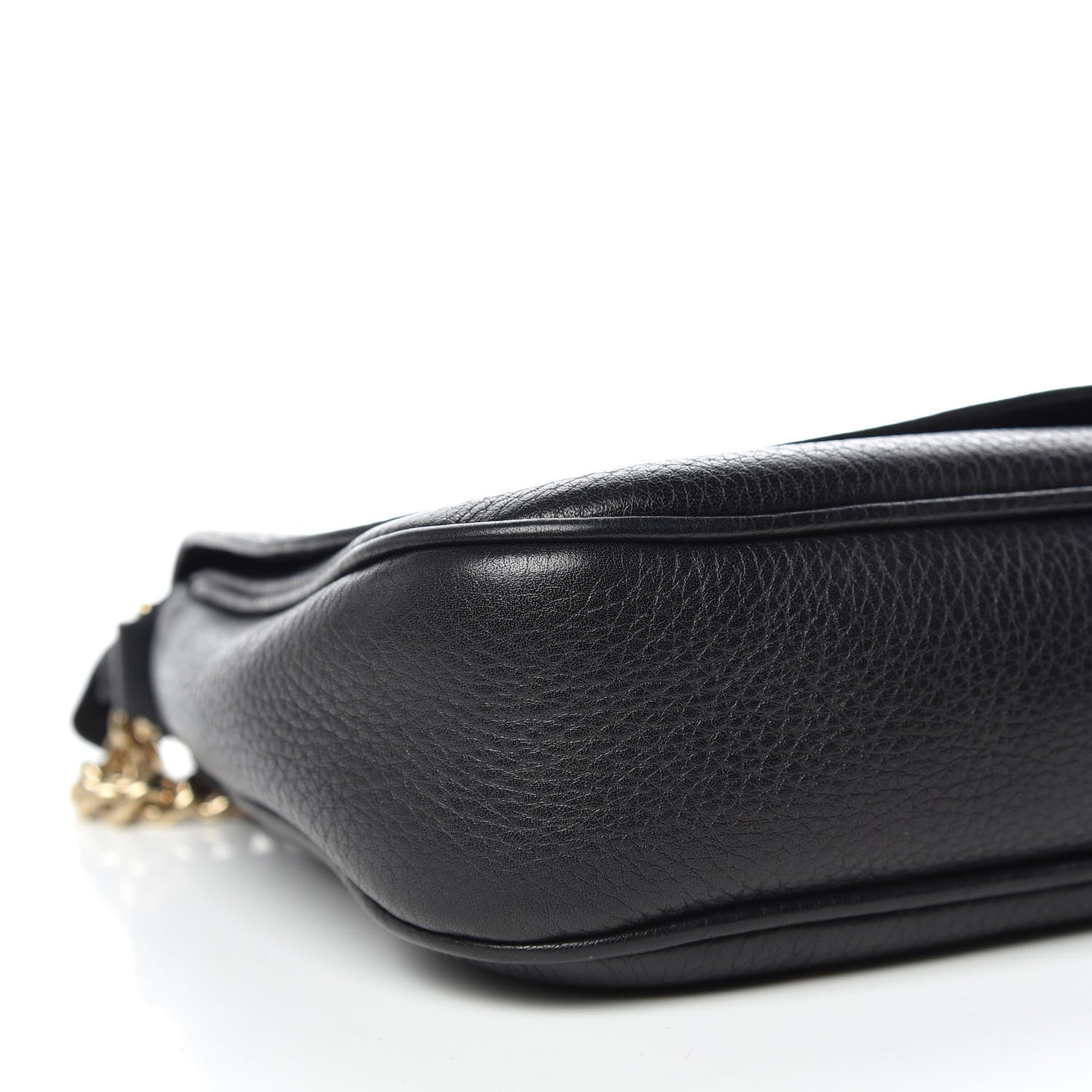 Gucci Pebbled Calfskin Medium Soho Flap Crossbody Black 5 of 10