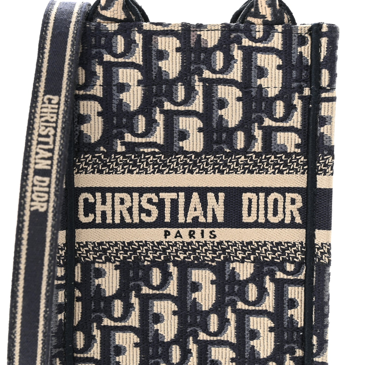 Oblique Mini Book Tote Phone Bag Blue