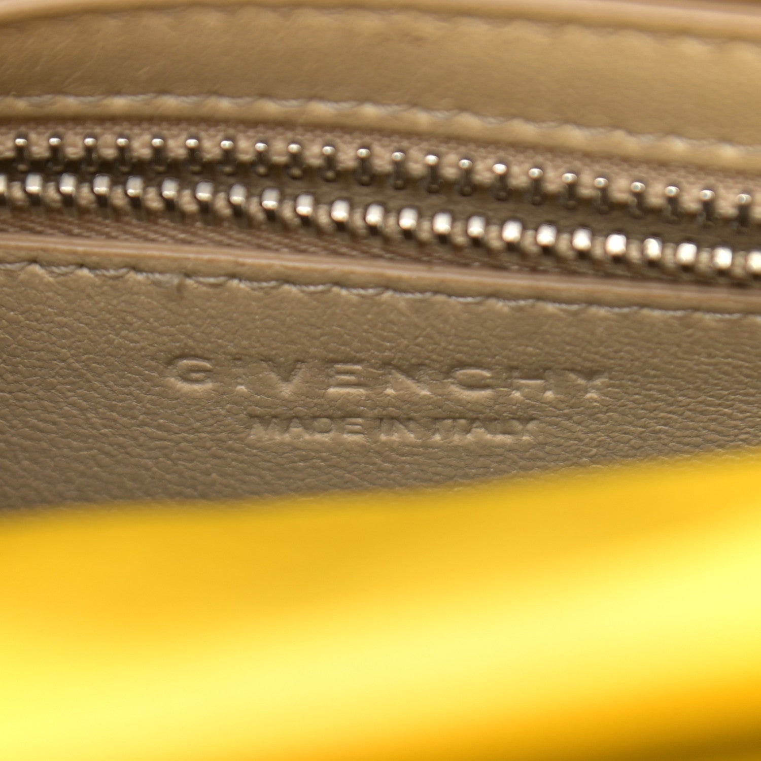 Givenchy Grained Calfskin Mini Horizon Satchel Yellow 5 of 13