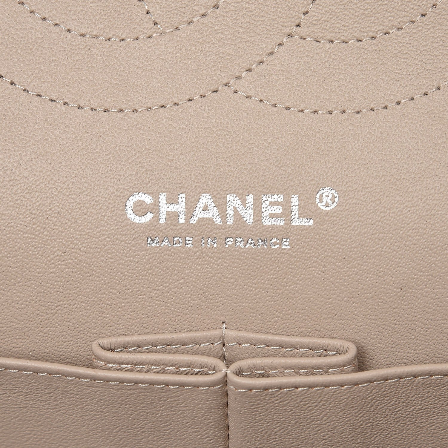 Chanel Lambskin Quilted Jumbo Double Flap Ivory 2 of 5