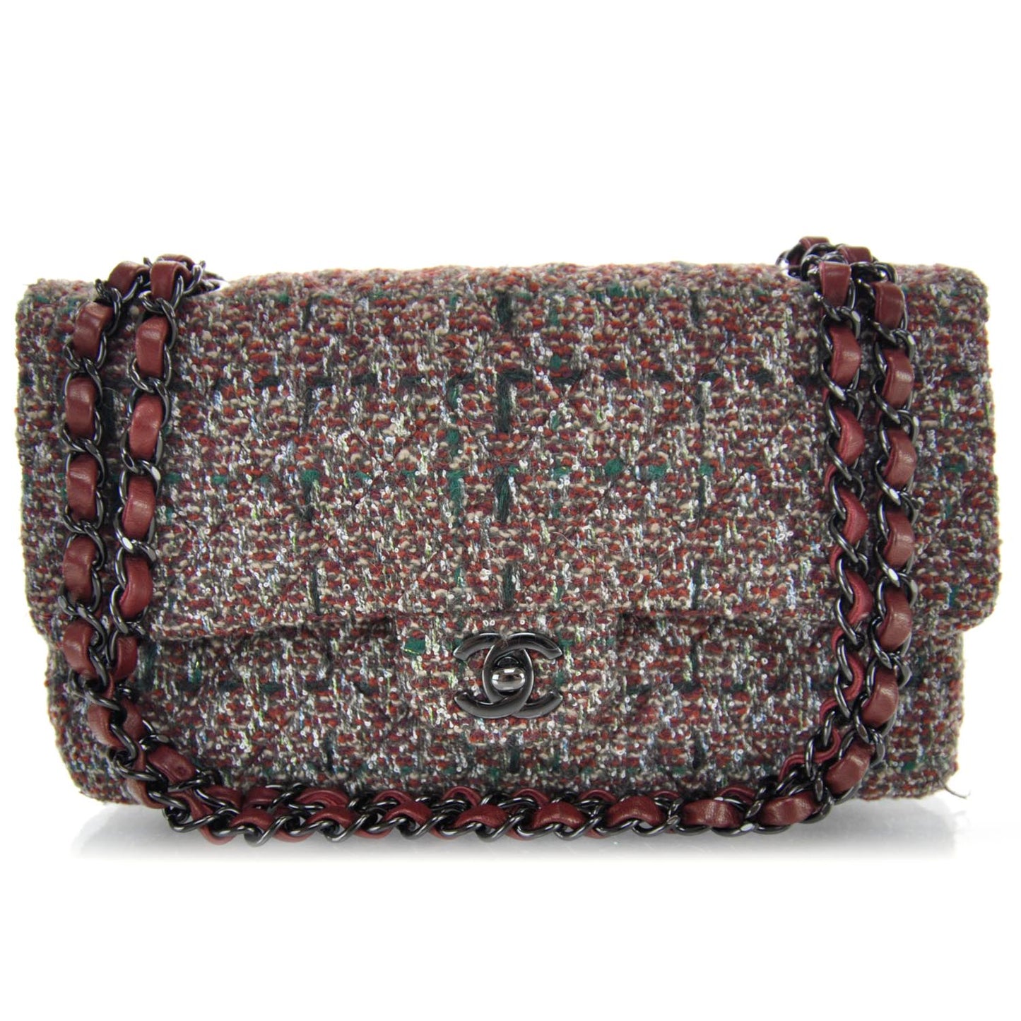 Fantasy Tweed Small Double Flap