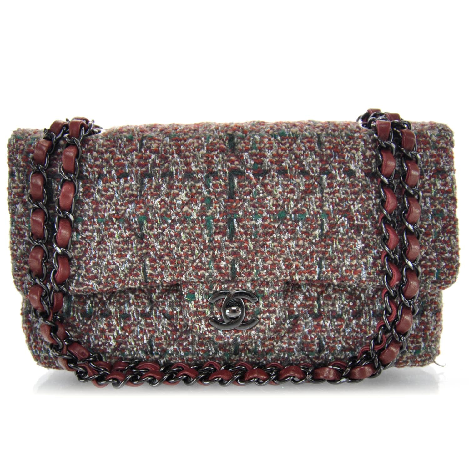 Chanel Fantasy Tweed Small Double Flap 1 of 9