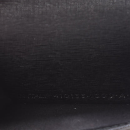 Balenciaga Striped Calfskin Logo Mini Wallet Black 10 of 12