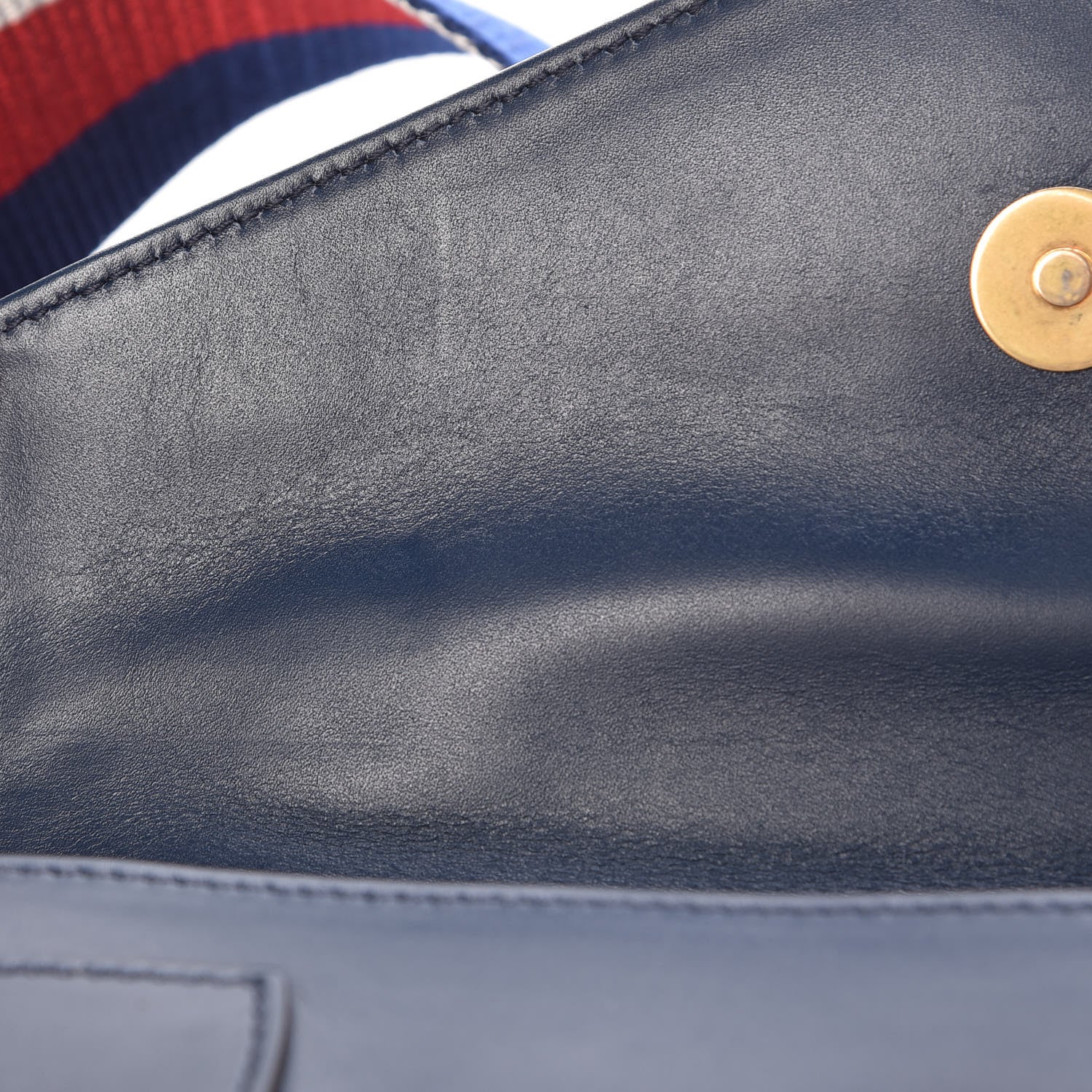 Gucci Nappa Pearl Studded Mini Queen Margaret Broadway Shoulder Bag Blue Agata 12 of 12