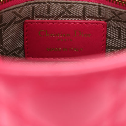 Christian Dior Lambskin Cannage Mini Lady Dior Fuchsia 6 of 13