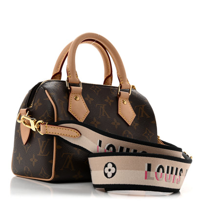 Louis Vuitton Monogram Speedy Bandouliere 20 Black 3 of 11