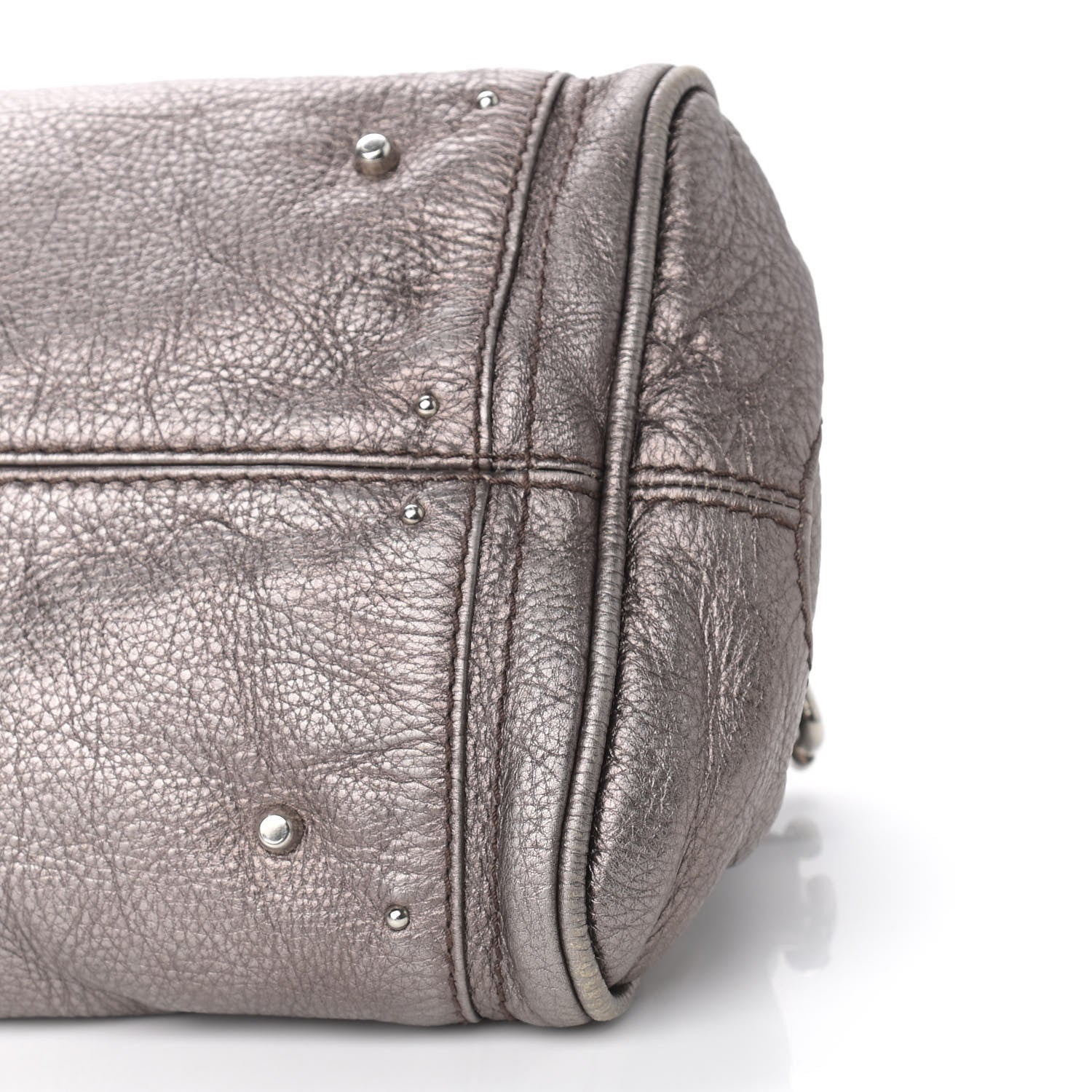 Chloe Metallic Calfskin Medium Paddington Satchel Silver 9 of 13