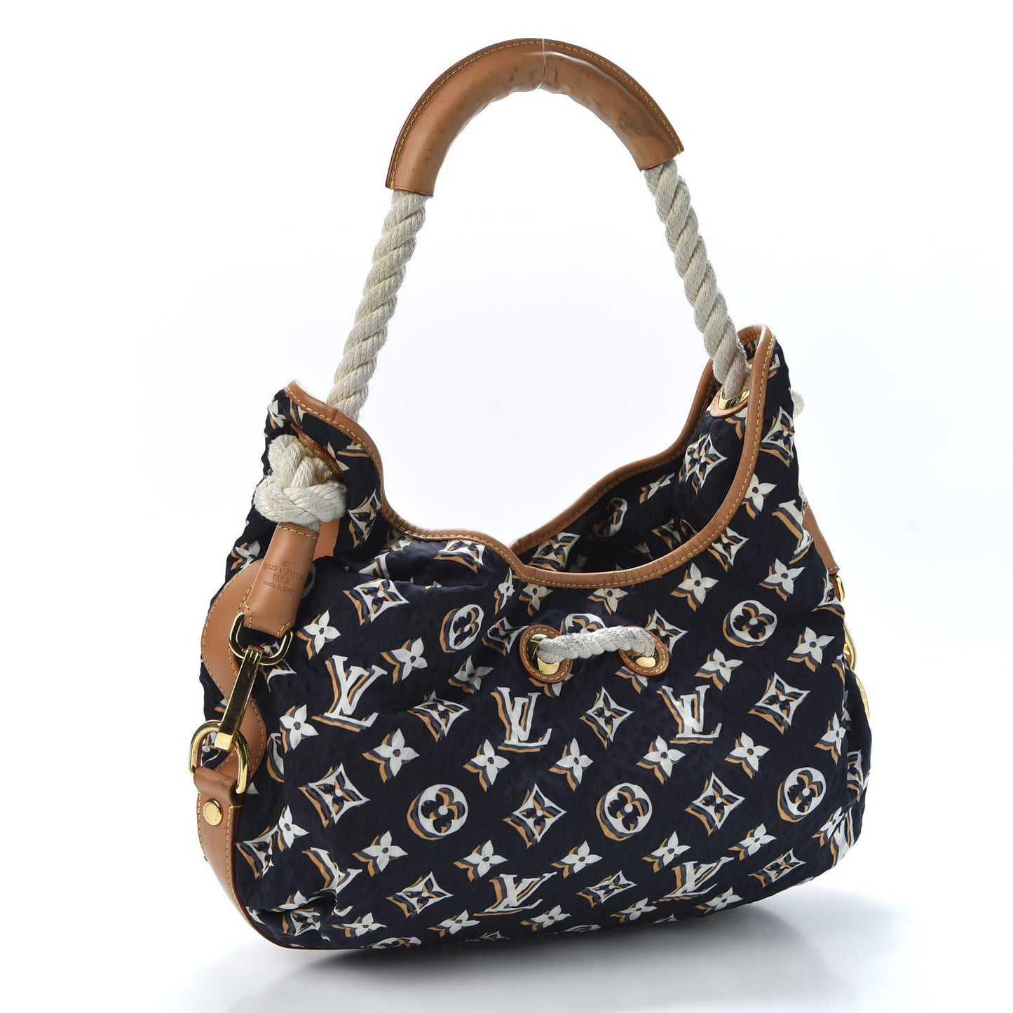 Canvas Monogram Cruise Bulles MM Navy