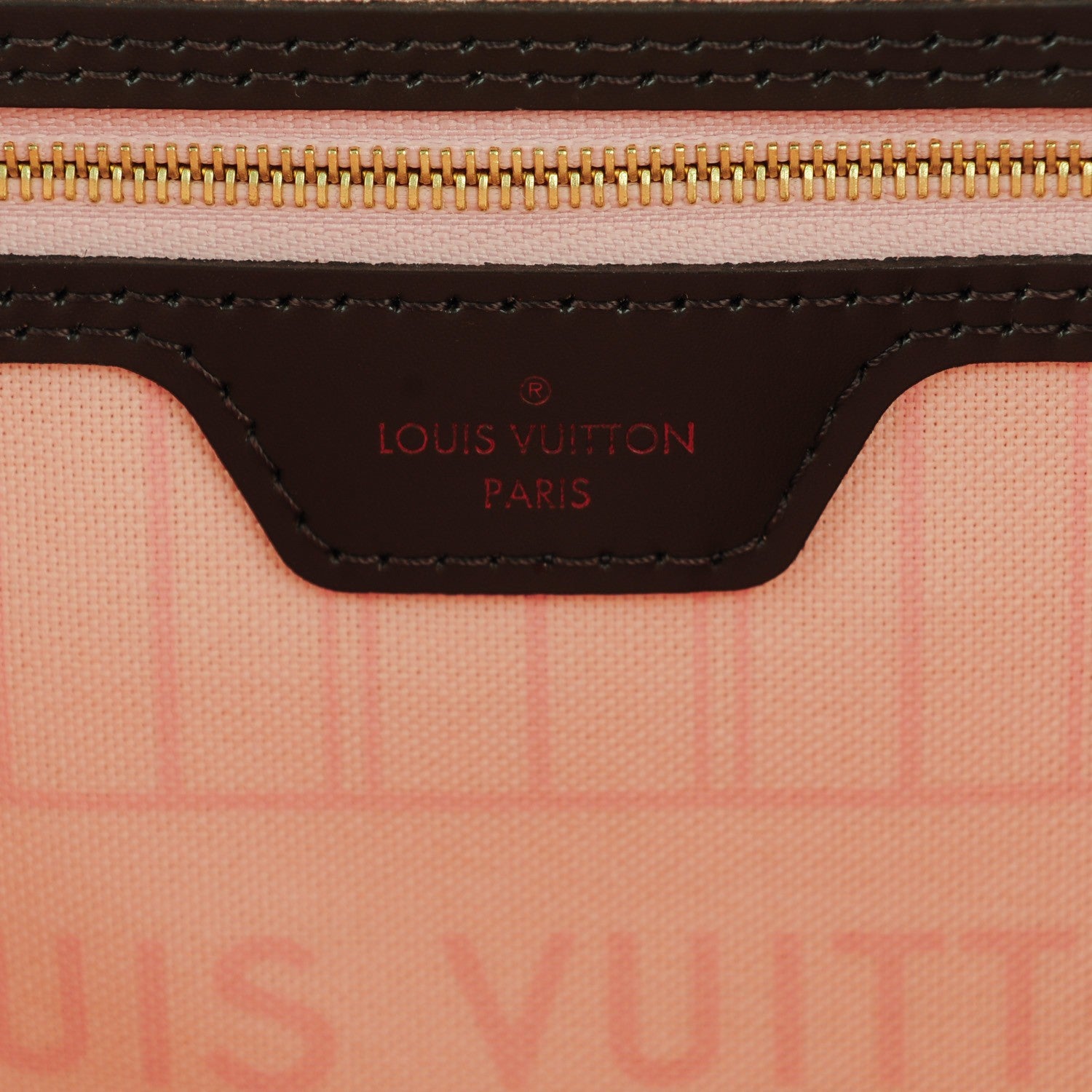 Louis Vuitton Damier Ebene Neo Neverfull MM Rose Ballerine 7 of 8