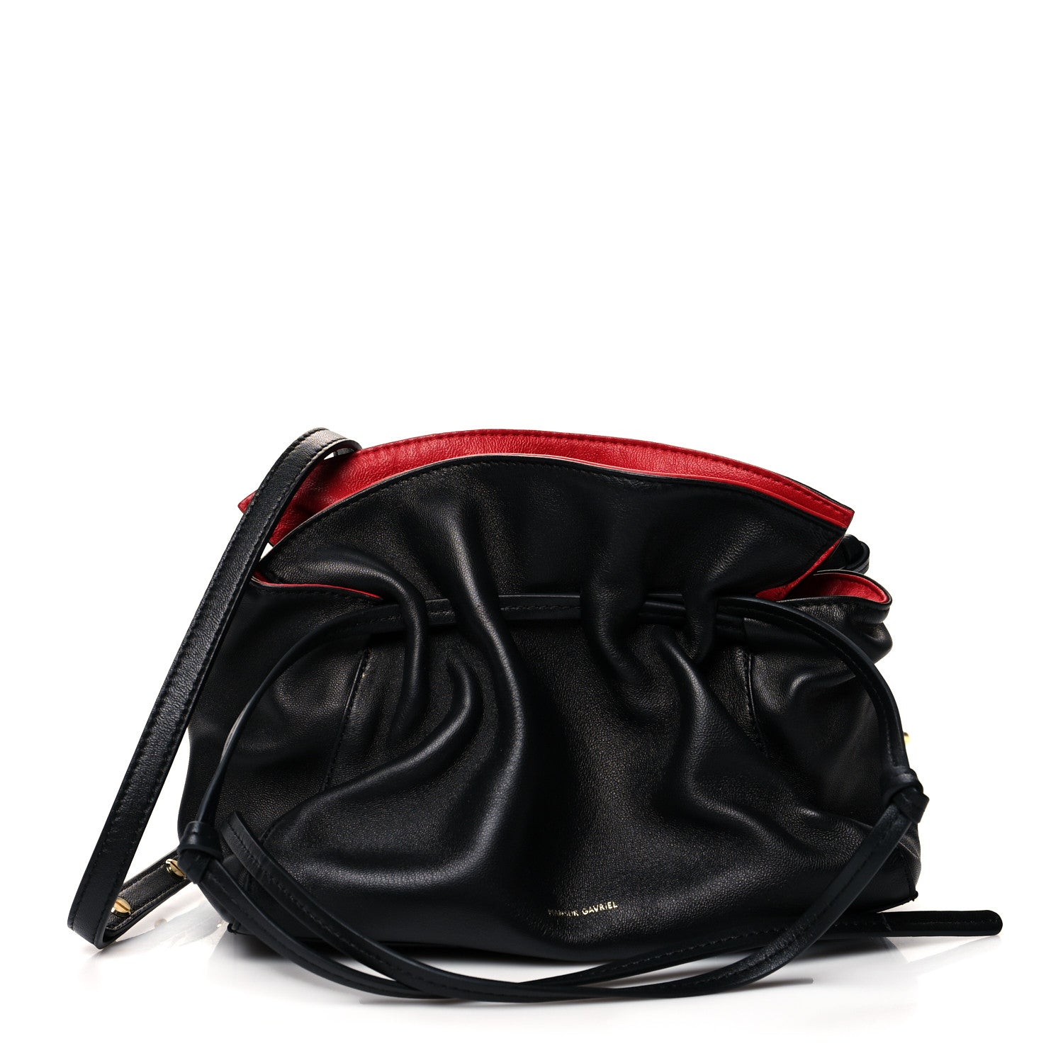 Mansur Gavriel Lambskin Mini Protea Bag Black Flamma 1 of 8