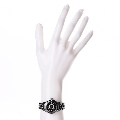 Christian Dior Stainless Steel Ceramic Diamond 28mm Dior VIII Quartz Watch Black 2 of 6