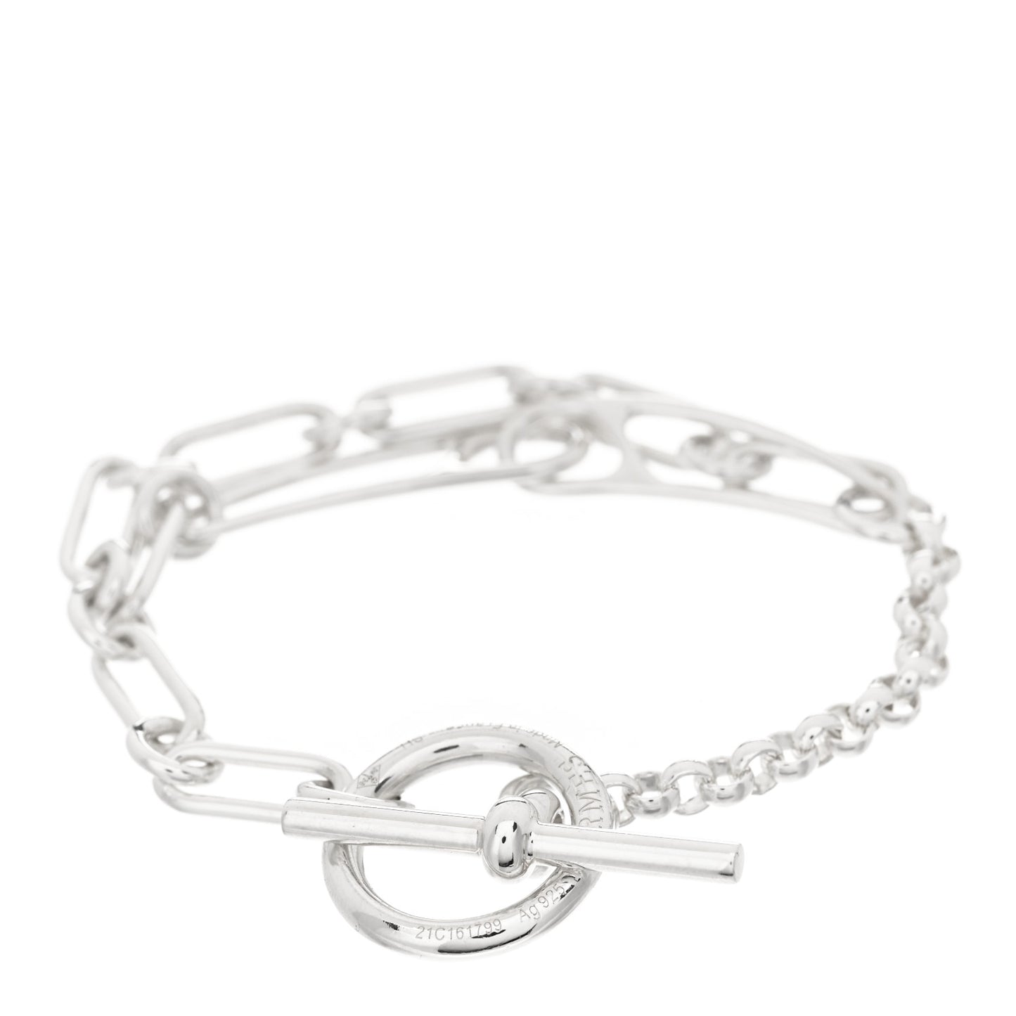 Sterling Silver Chaine d'Ancre Punk Bracelet SH