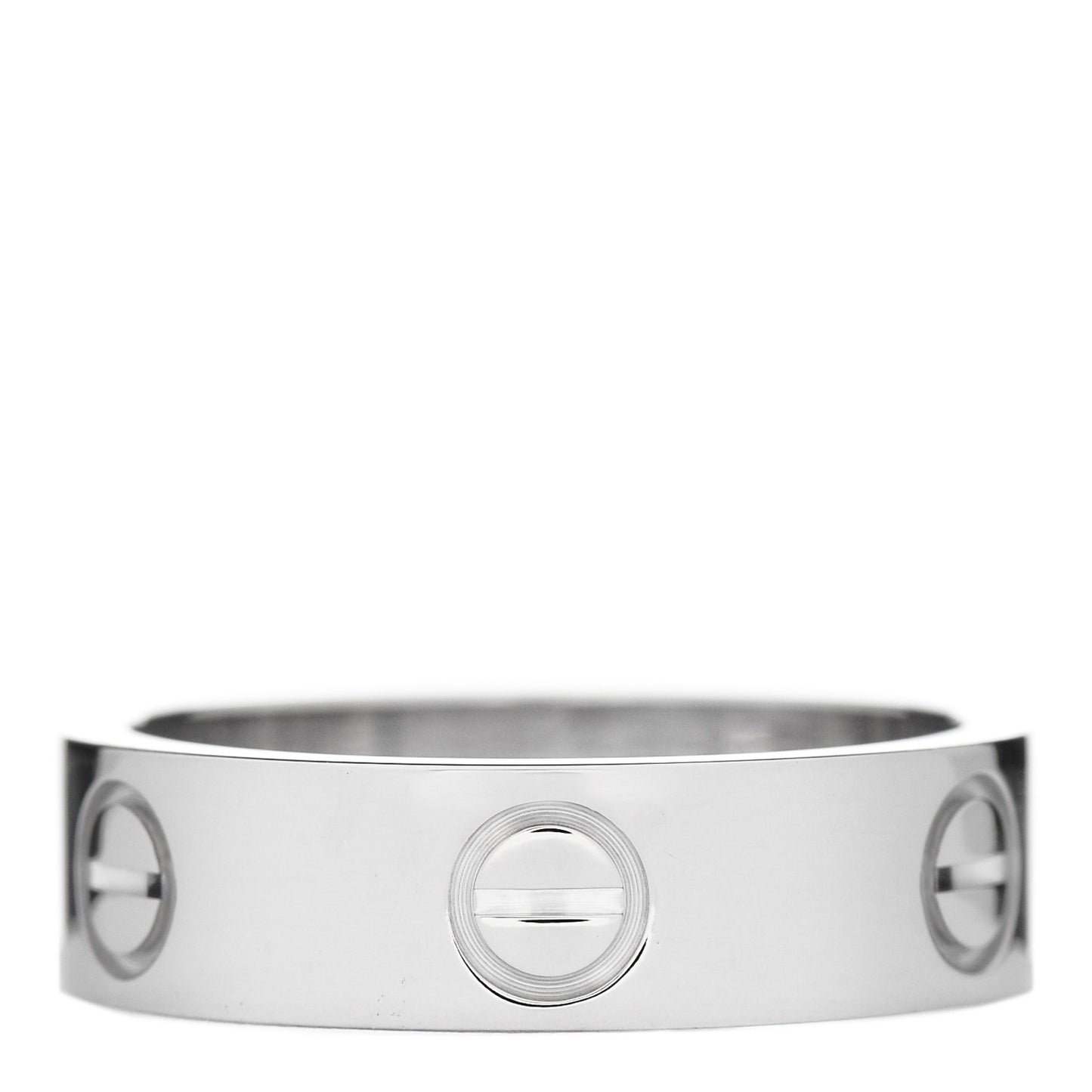 18K White Gold 5.5mm LOVE Ring 53 6.5