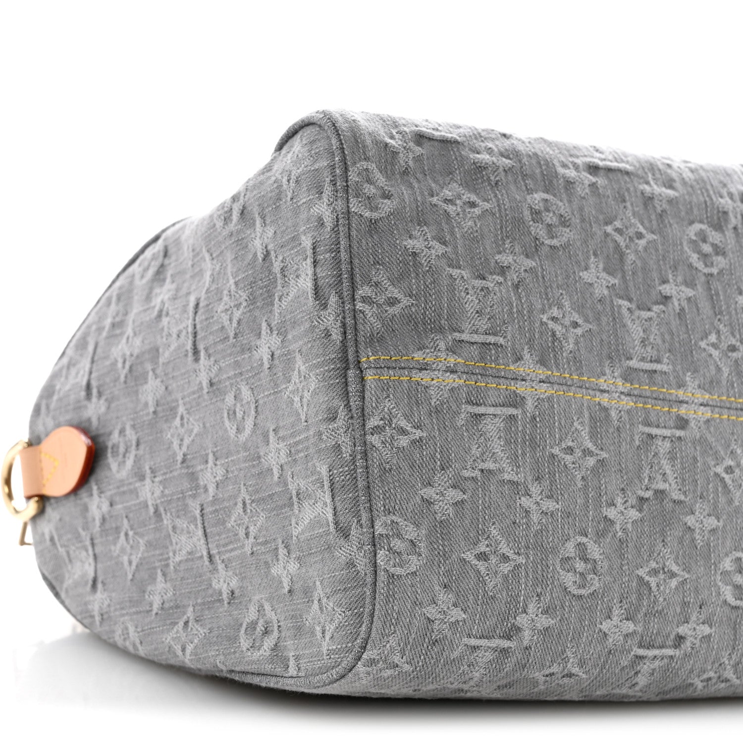 Louis Vuitton Monogram Denim Speedy Soft 30 Washed Gray 8 of 11