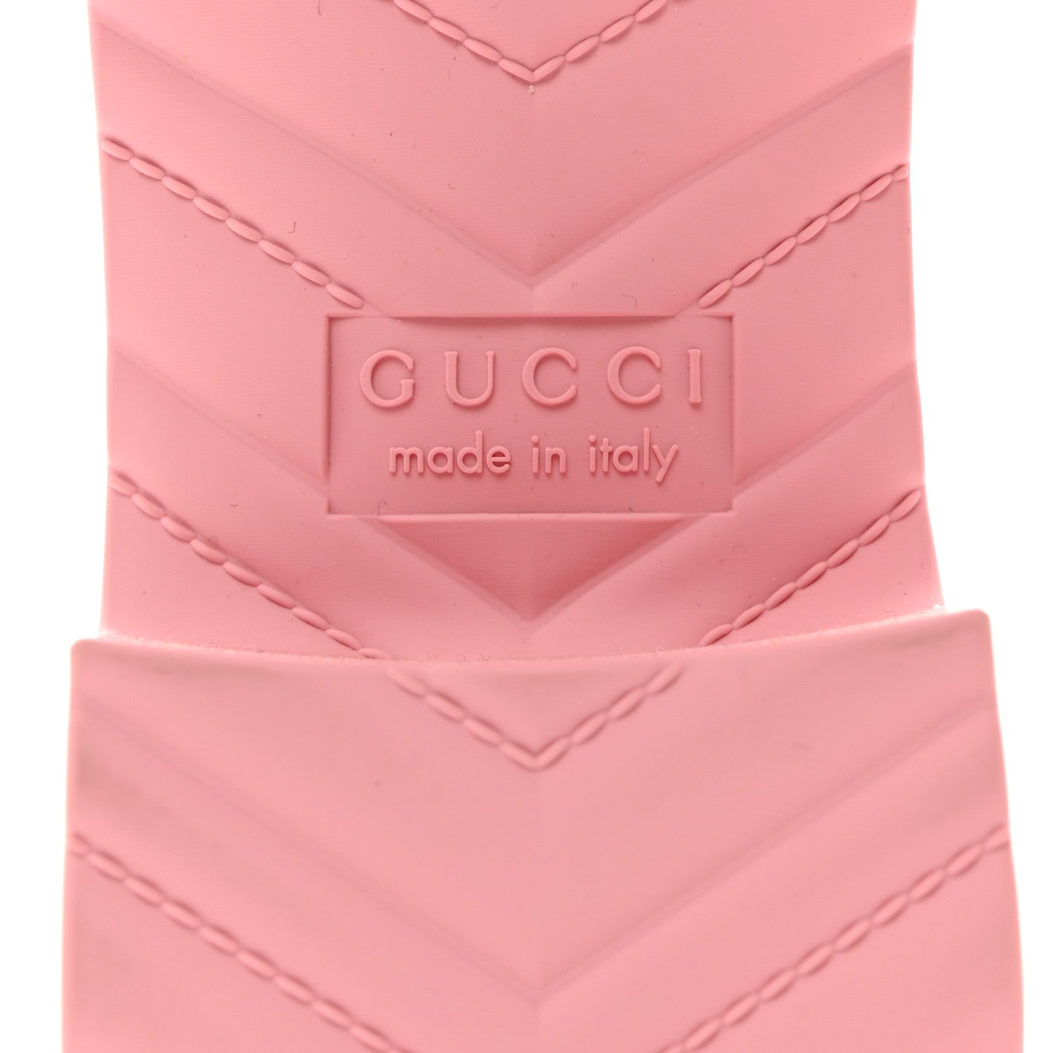 Gucci Rubber Gucci Logo Womens Platform 20/60mm Slide Sandals 39 Wild Rose 8 of 9