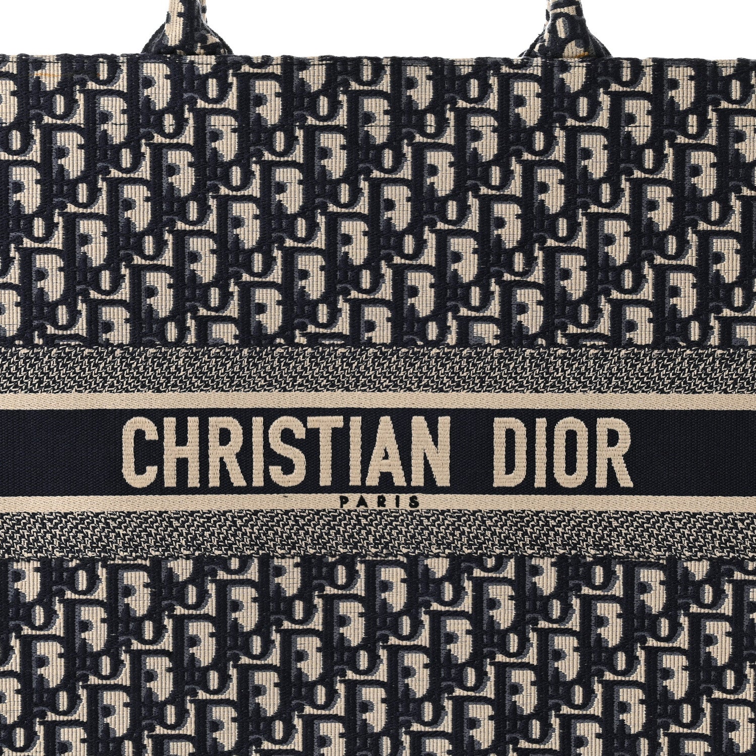 Christian Dior Oblique Large Book Tote Blue Multicolor 8 of 10