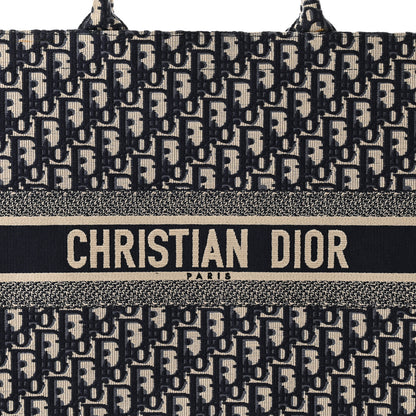 Christian Dior Oblique Large Book Tote Blue Multicolor 8 of 10