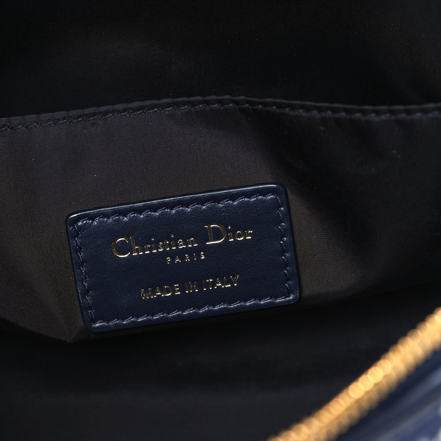 Christian Dior Embroidered Toile De Jouy 30 Montaigne Cosmetic Pouch Blue 6 of 7