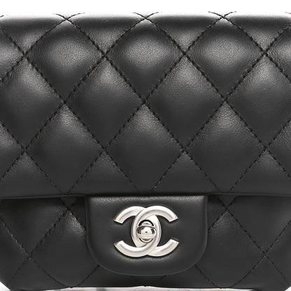 Chanel Calfskin Quilted CC Uniform Flap Belt Bag Black 9 of 11