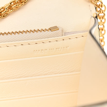 Valentino Garavani Nappa Roman Stud Wallet on Chain Ivory 7 of 14