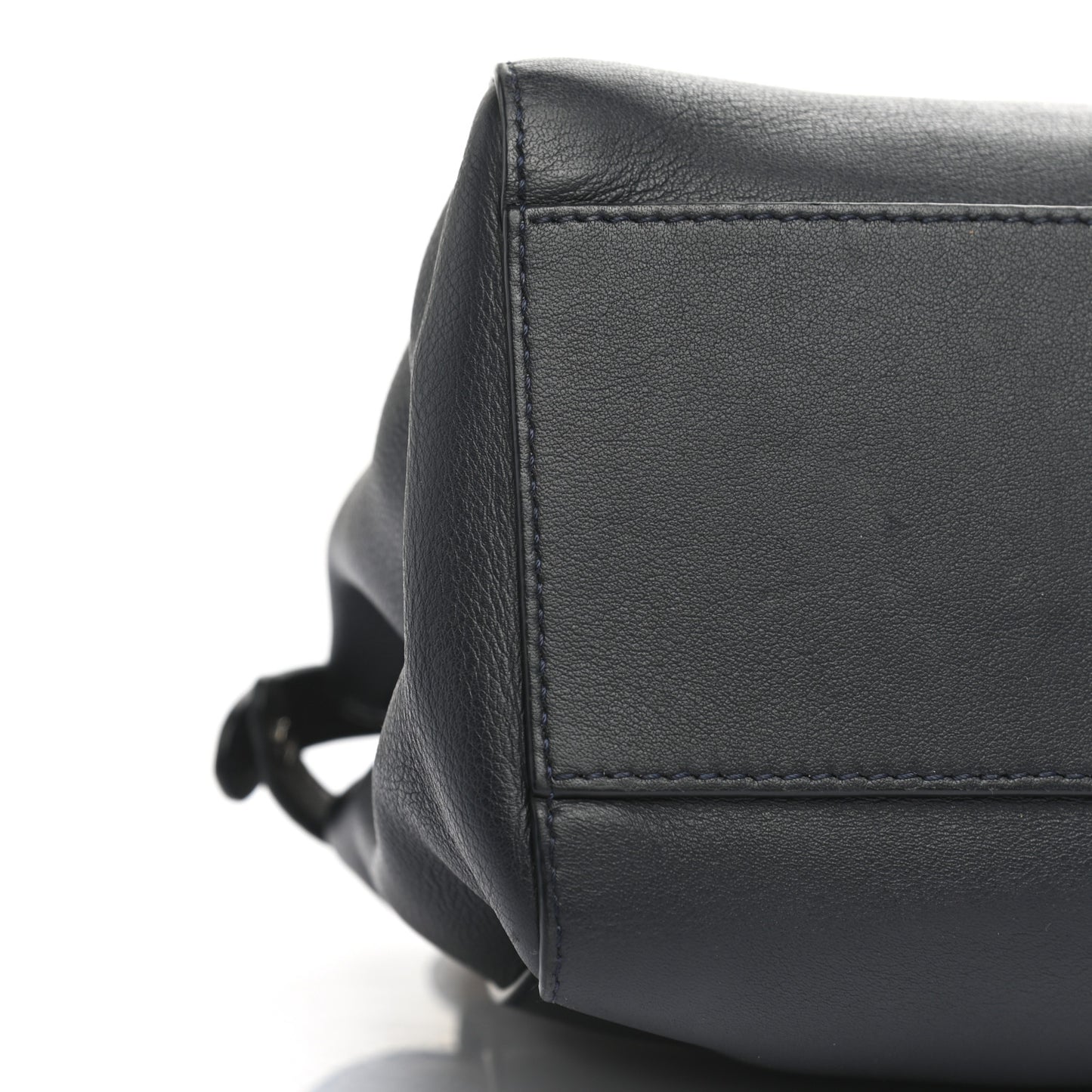 Vitello Seta Nappa Ribbon Mini Peekaboo Iconic Satchel Blue Notte Camelia