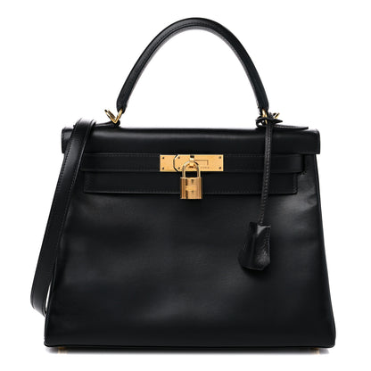Hermes Box Kelly Retourne 28 Black 1 of 10