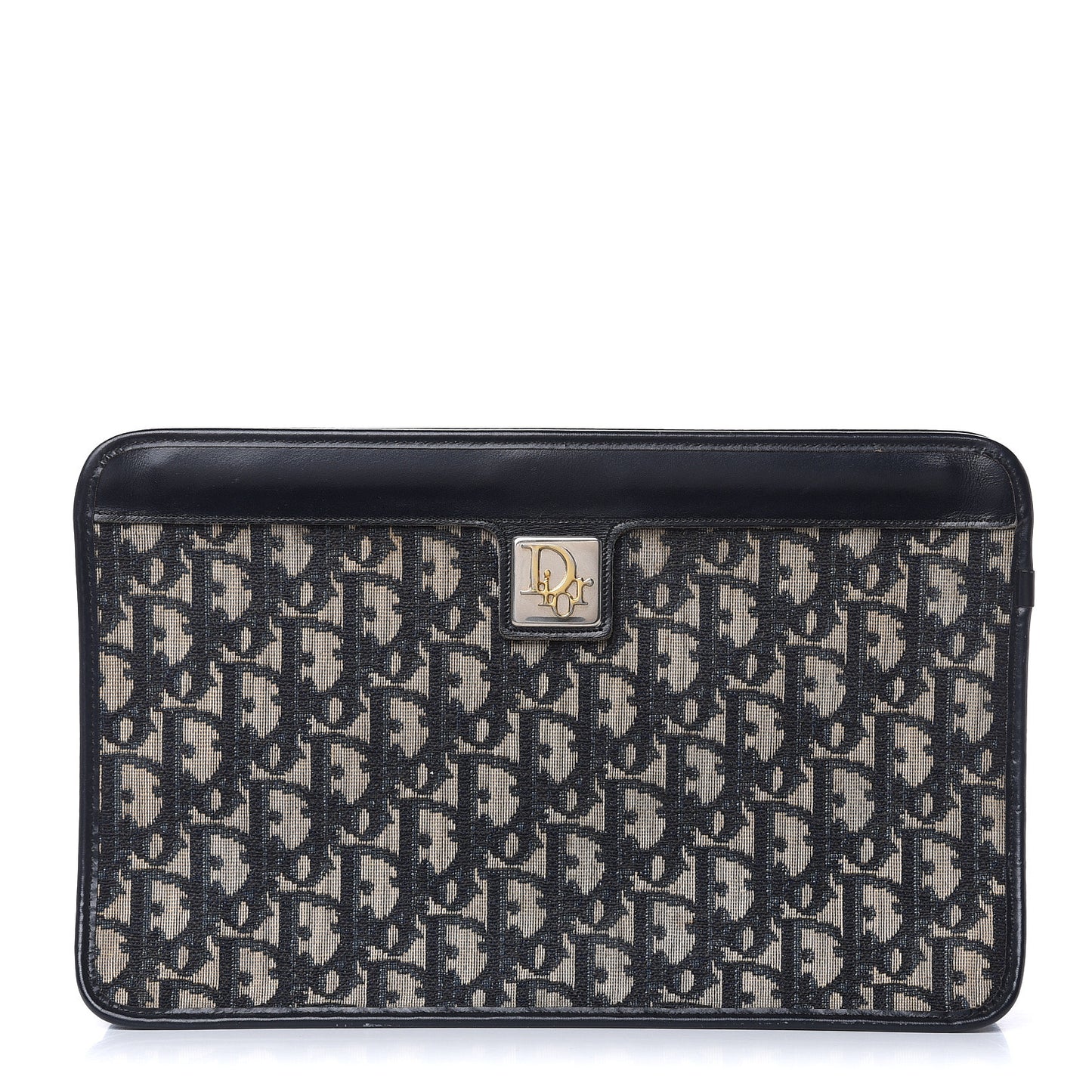 Monogram Pouch Clutch Blue