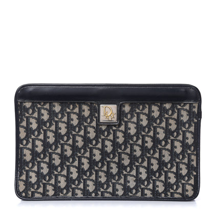 Christian Dior Monogram Pouch Clutch Blue 1 of 12