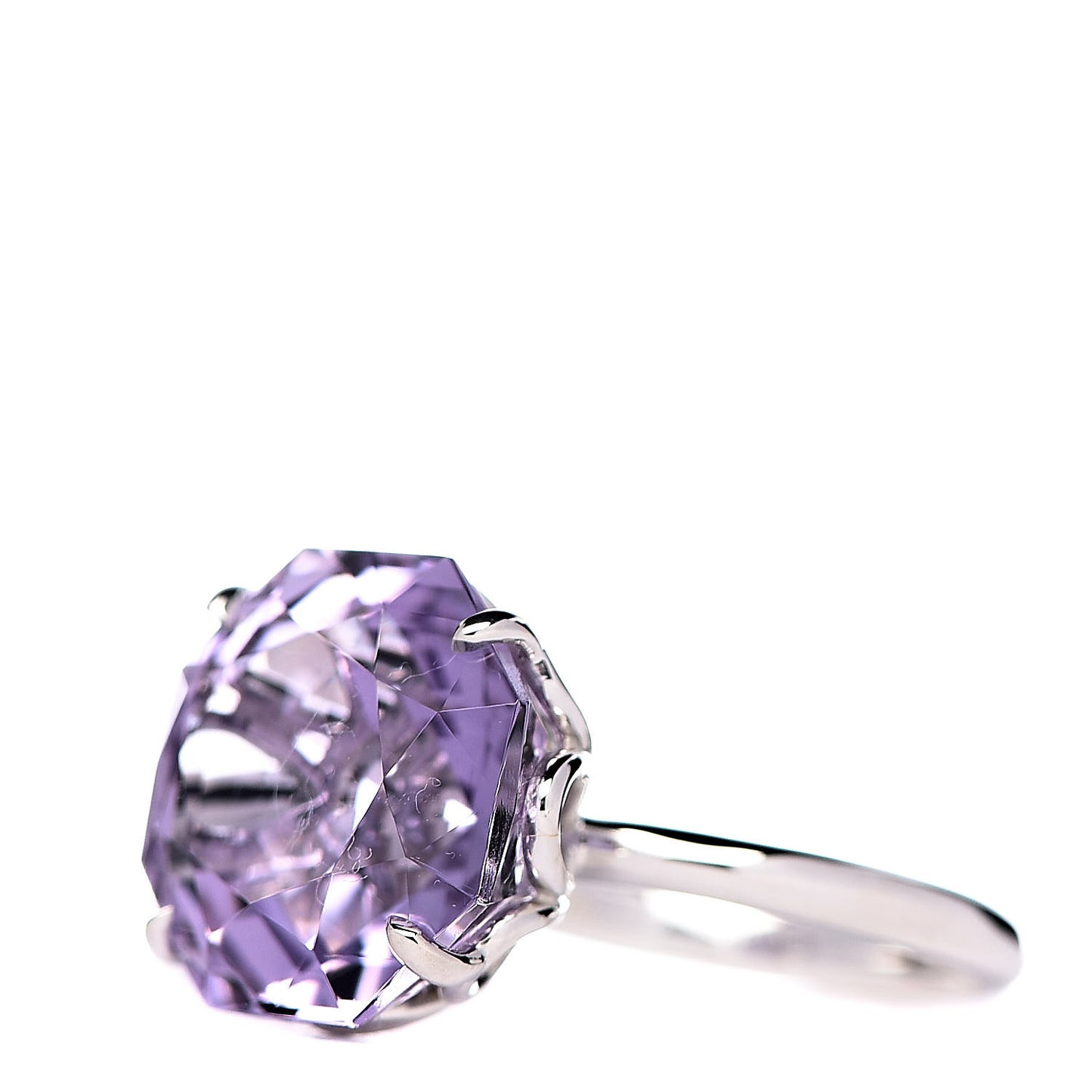 Sterling Silver Amethyst Round Sparklers Cocktail Ring 49 5