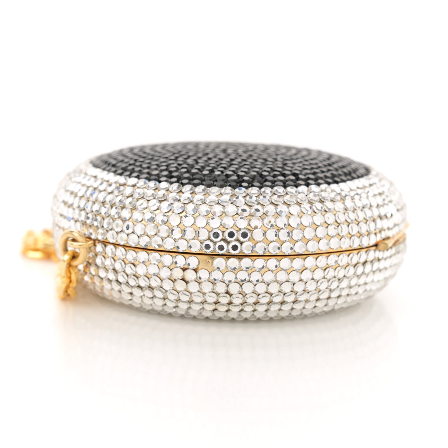 Swarovski Crystal Clutch Silver Black