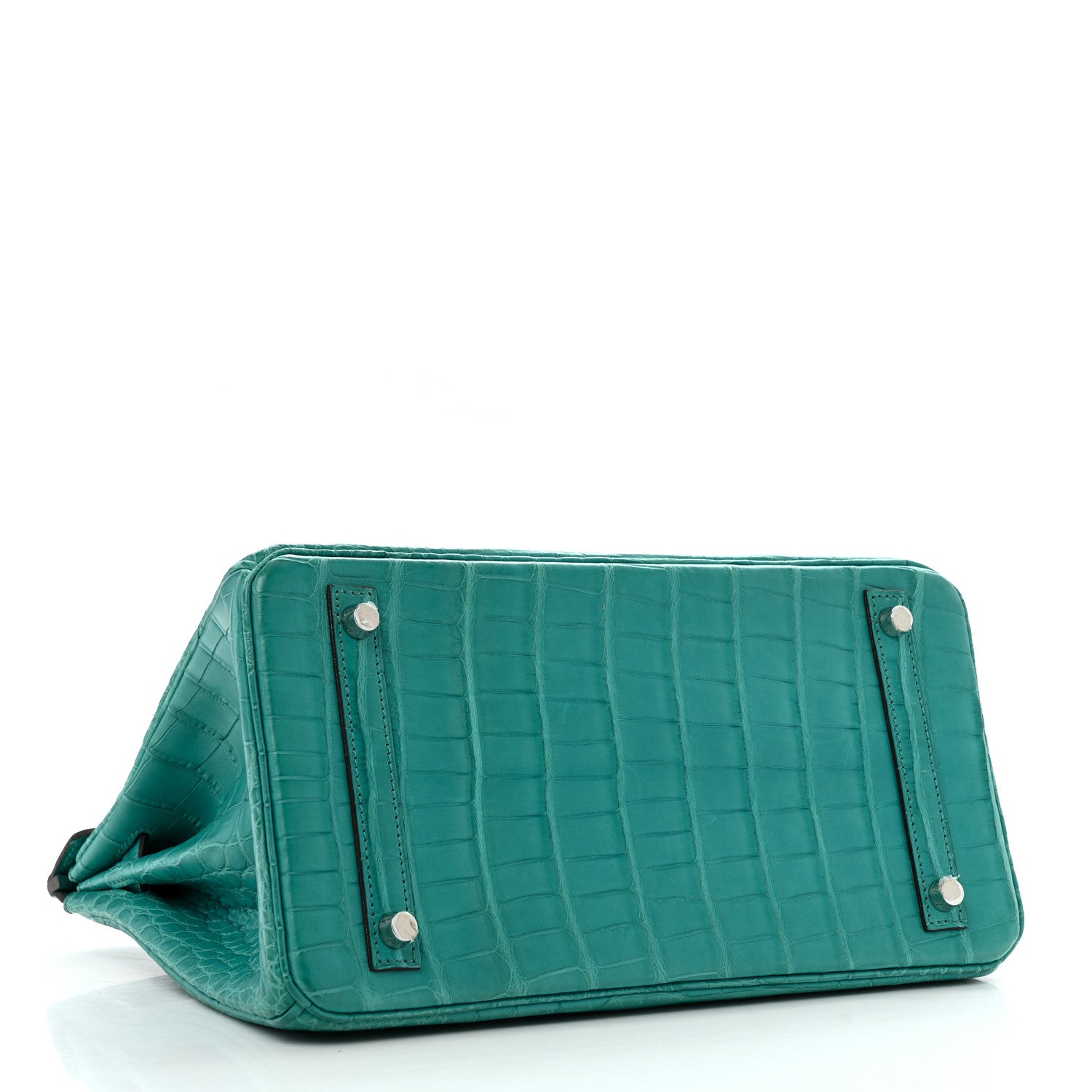 Hermes Matte Alligator Birkin 30 Bleu Paon 4 of 12