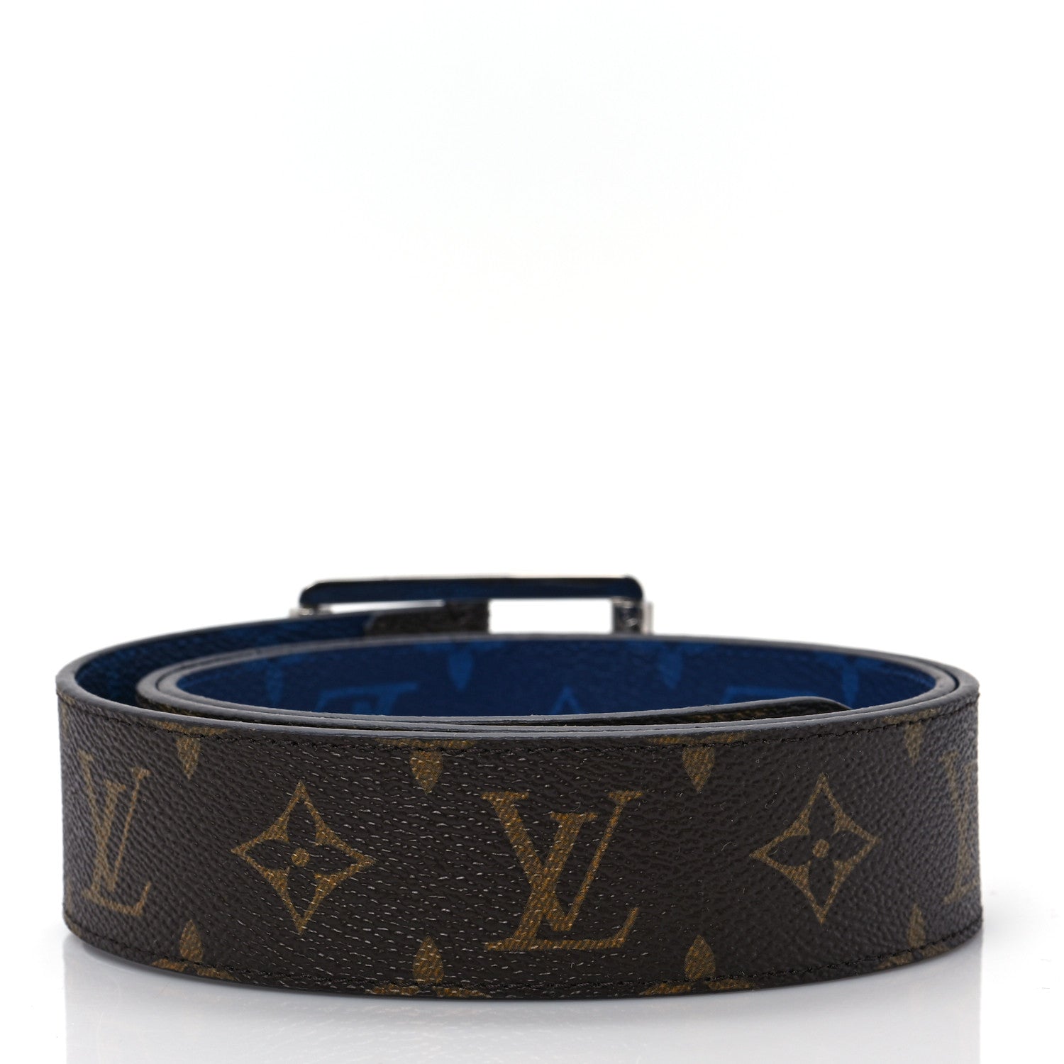 Louis Vuitton Monogram 40mm Reverso Belt 85 34 Pacific Blue 2 of 5