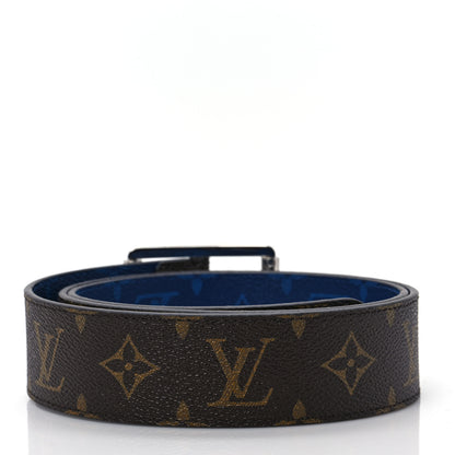 Louis Vuitton Monogram 40mm Reverso Belt 85 34 Pacific Blue 2 of 5