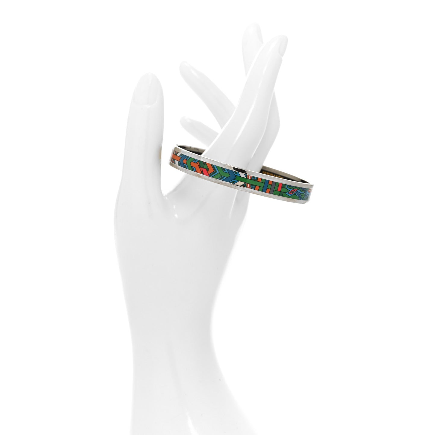 Enamel Printed Narrow L'Arbre Du Vent Bracelet 65 Folk
