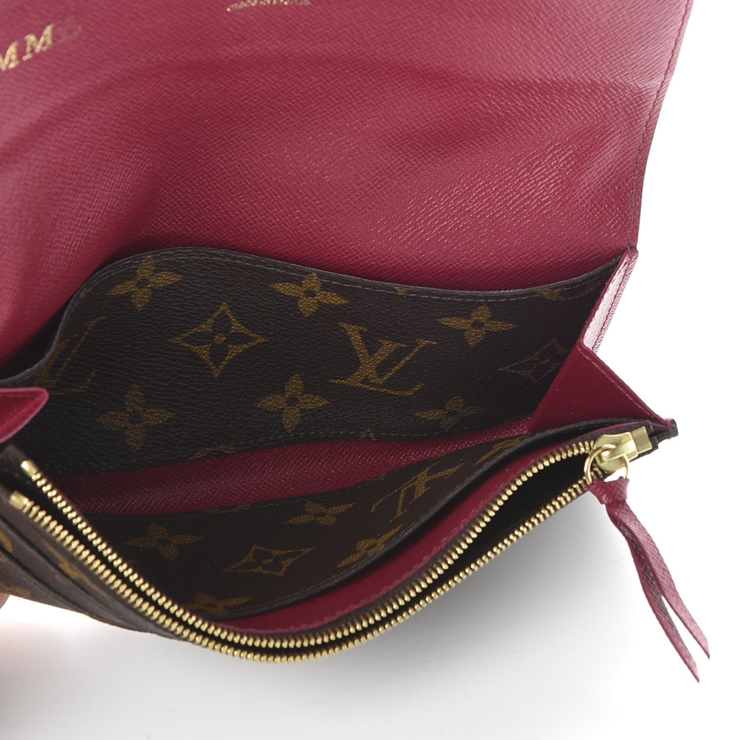 Louis Vuitton Monogram Emilie Wallet Fuchsia 5 of 7
