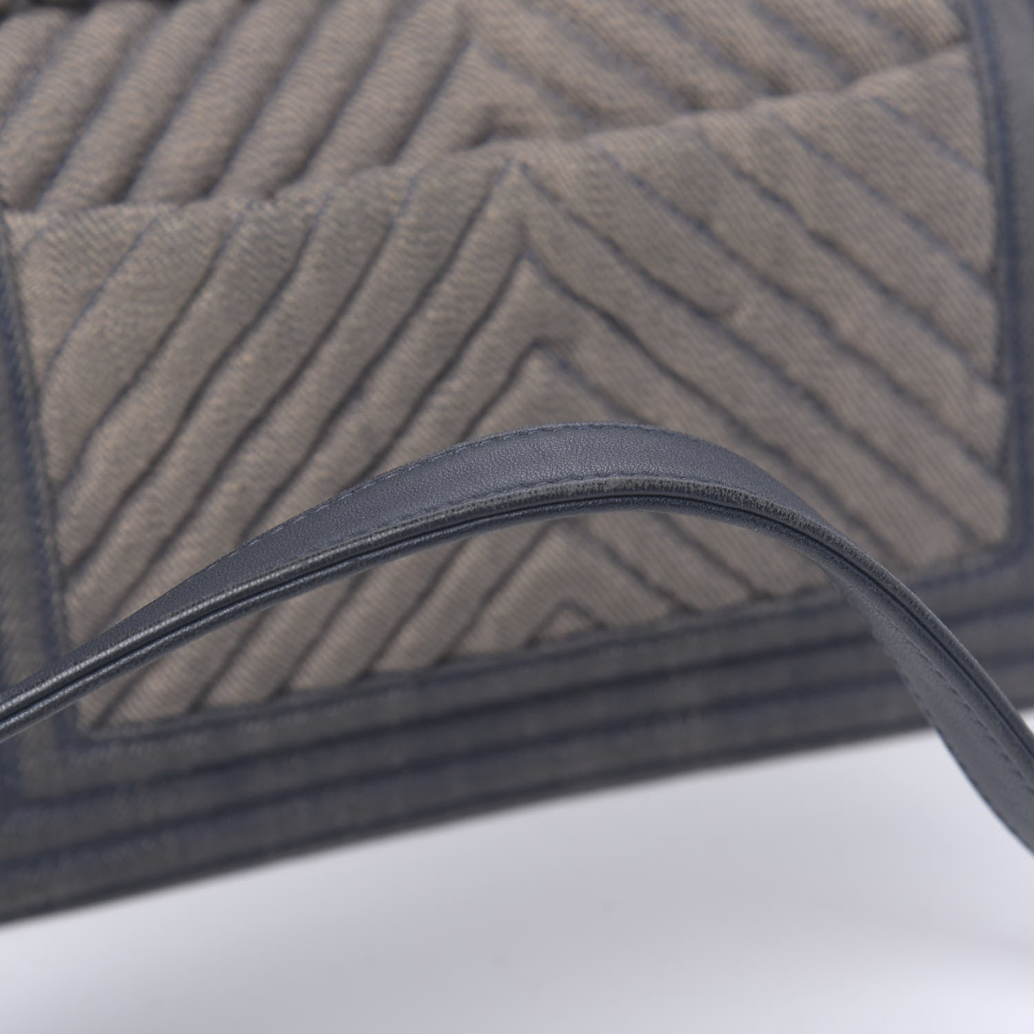 Chanel Denim Chevron Small Boy Flap Blue 11 of 16