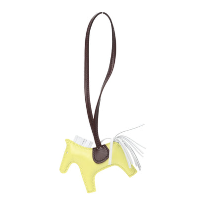 Hermes Milo Lambskin Grigri Rodeo Horse Bag Charm PM Jaune Bourgeon Bleu Brume Rouge Sellier 1 of 5