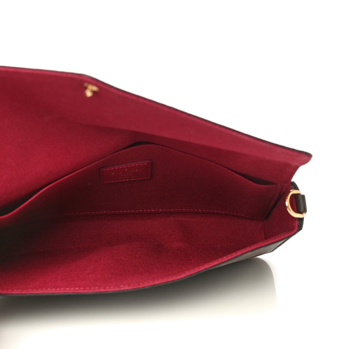 Monogram Pochette Felicie Chain Wallet Fuchsia