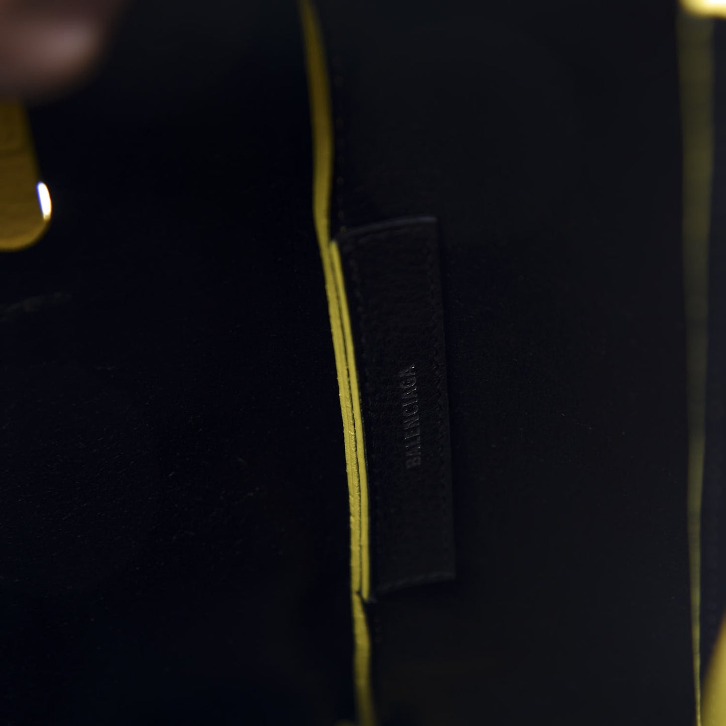 Calfskin XS Everyday Tote Yellow Black