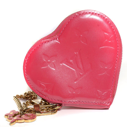 Louis Vuitton Vernis Heart Coin Purse Framboise 1 of 7