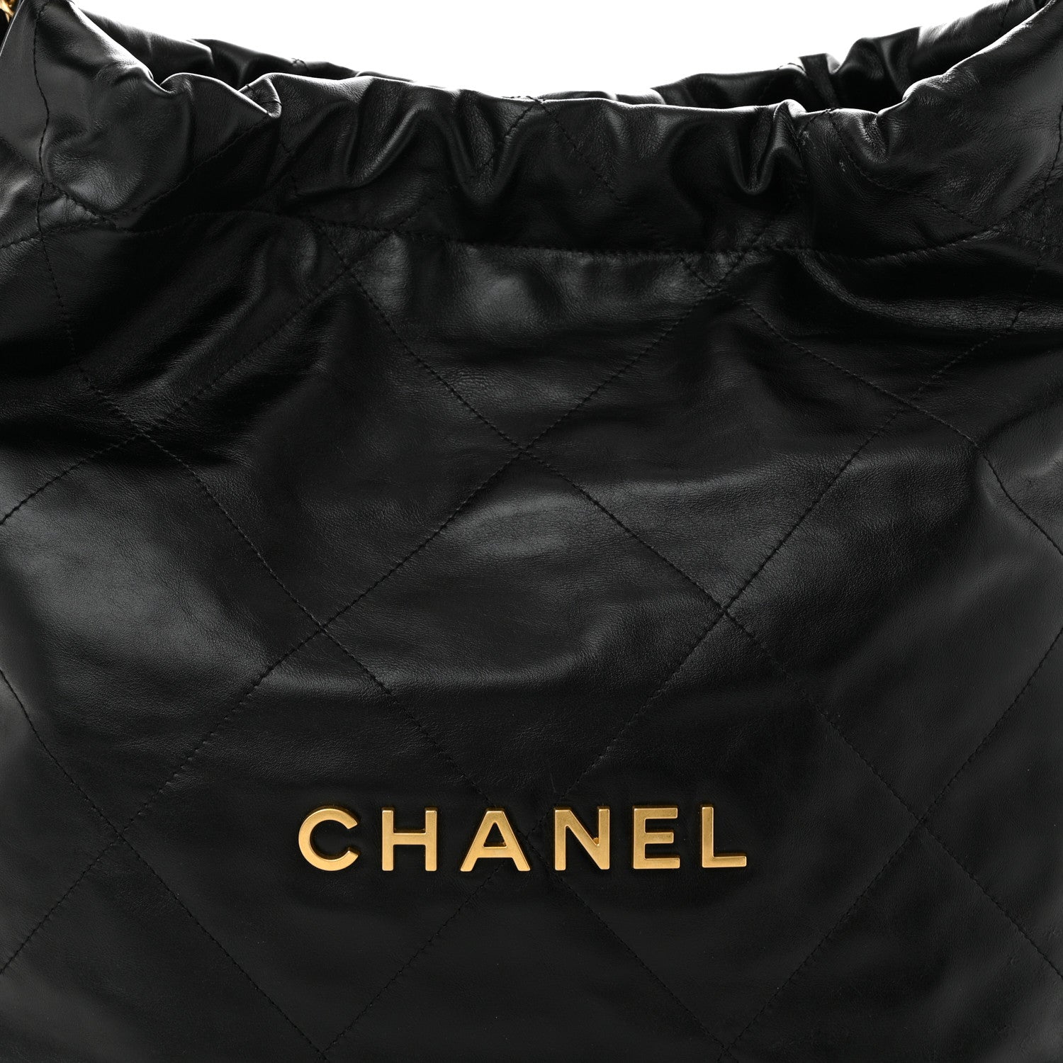 Chanel Shiny Calfskin Quilted Chanel 22 Black 9 of 11