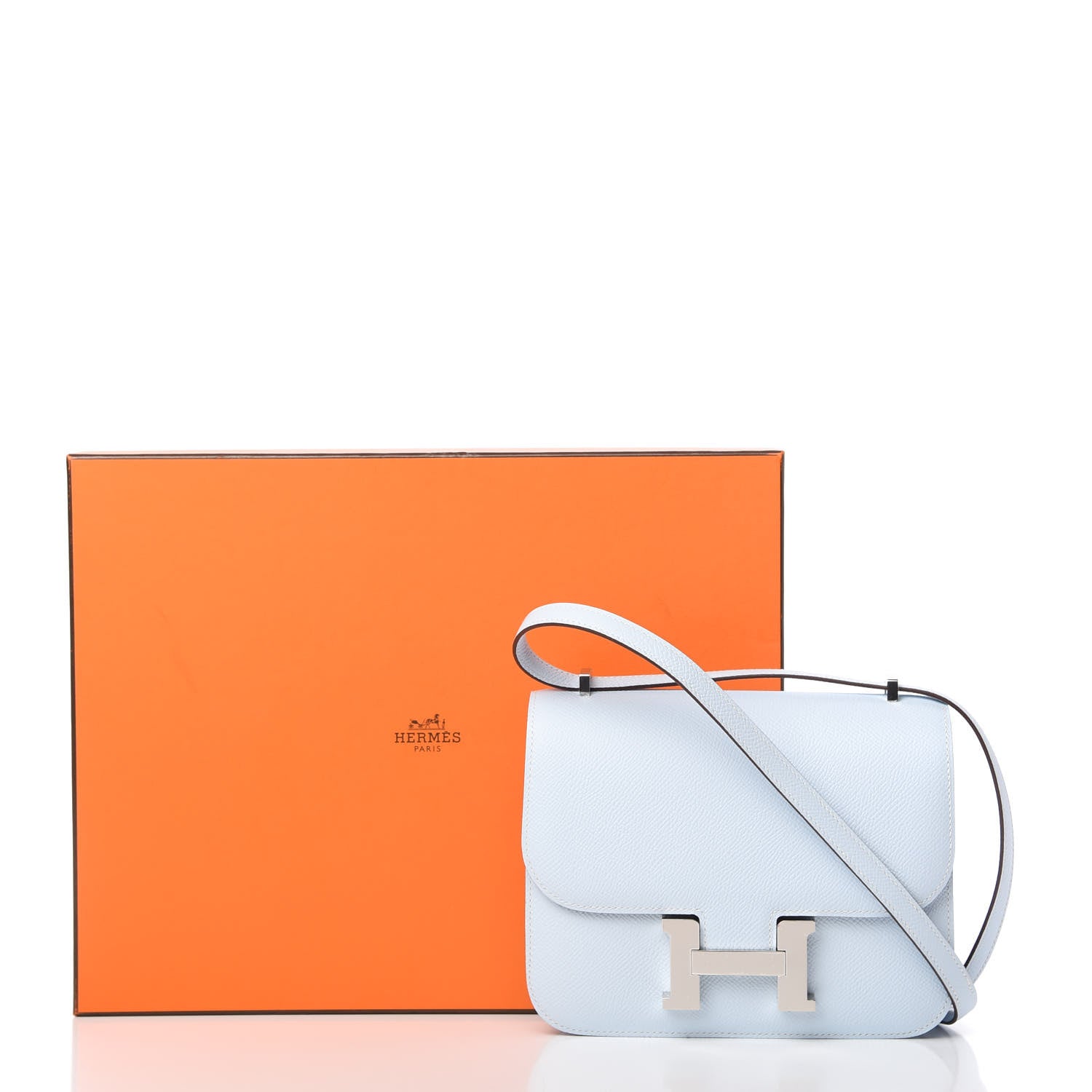 Hermes Epsom Constance 18 Bleu Brume 11 of 11