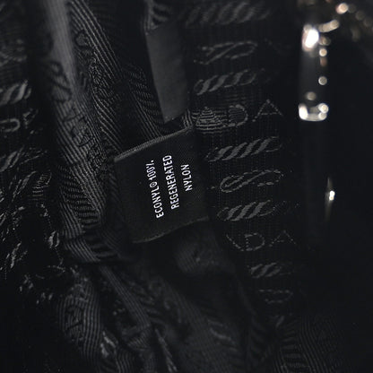 Prada Tessuto Nylon Triangle Quilted Padded Patchwork System Shoulder Bag Black 6 of 10